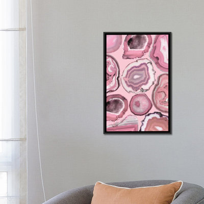 « rose agates », impression sur toile