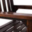 Chaise berçante surdimensionnée brune avec siège large et dossier haut, décoration intérieure et extérieure, chaise berçante confortable, surdimensionnée, assise, compatibilité, lisse