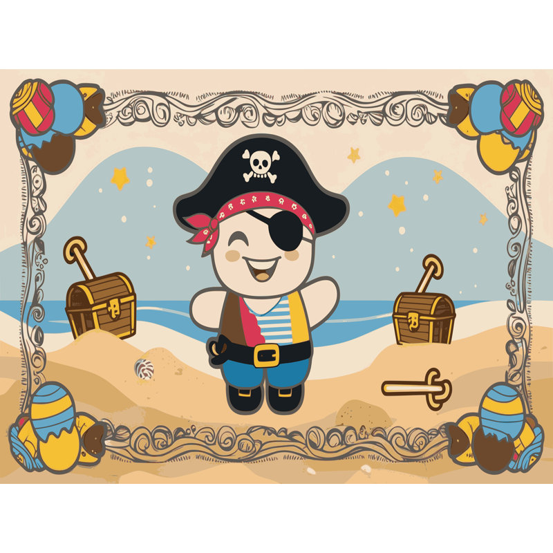 Tapis pour enfants Sunside Sails Pirates, Rectangle 4pi x 6 pi
