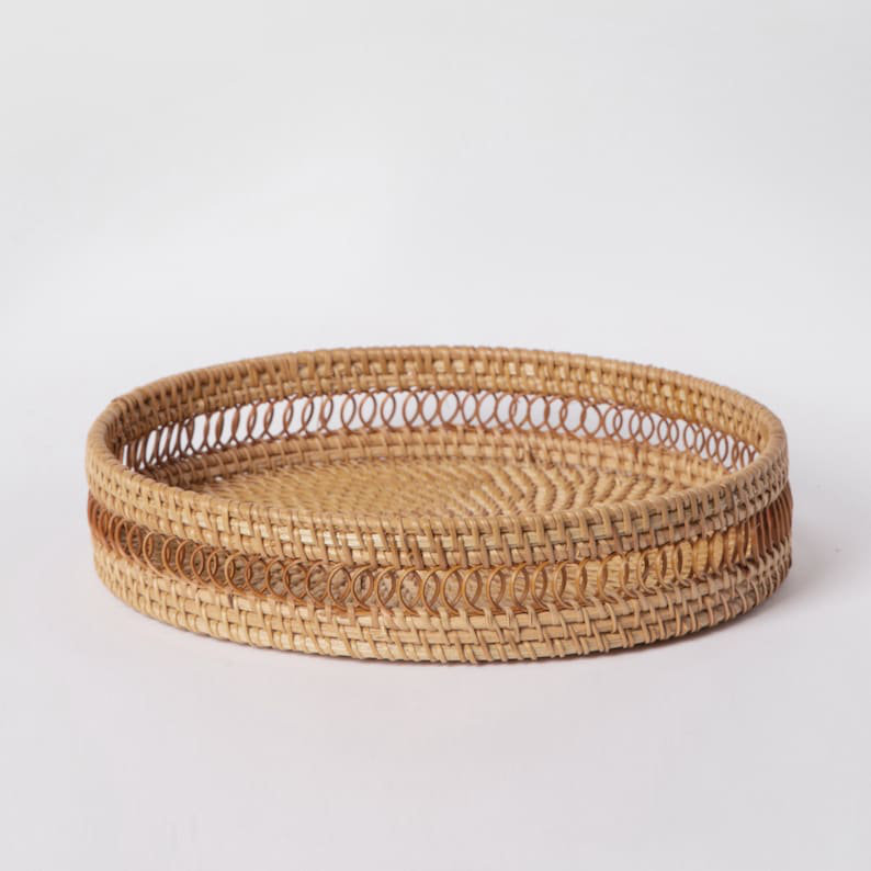 Plateau Derk Rattan, H 3 po x l 12 po x P 12 po
