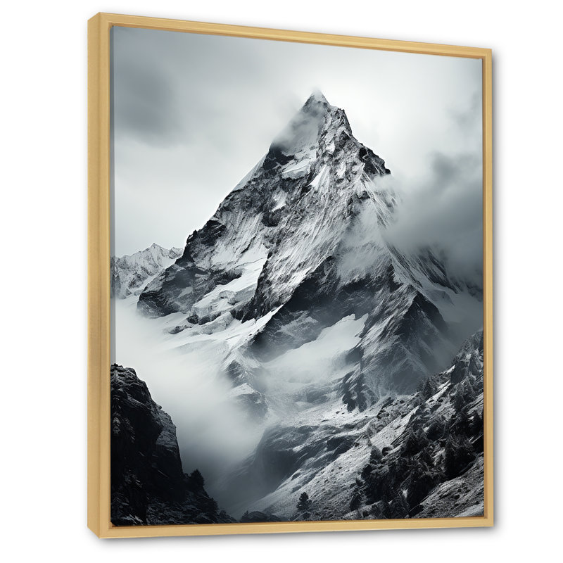 " Winters Mountains Whisper ", Natural Floater Framed, 32" H x 24" W x 1" D