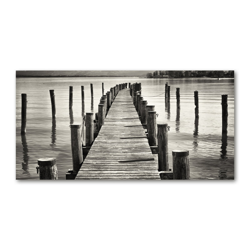 Wooden Pier - Wrapped Canvas Print