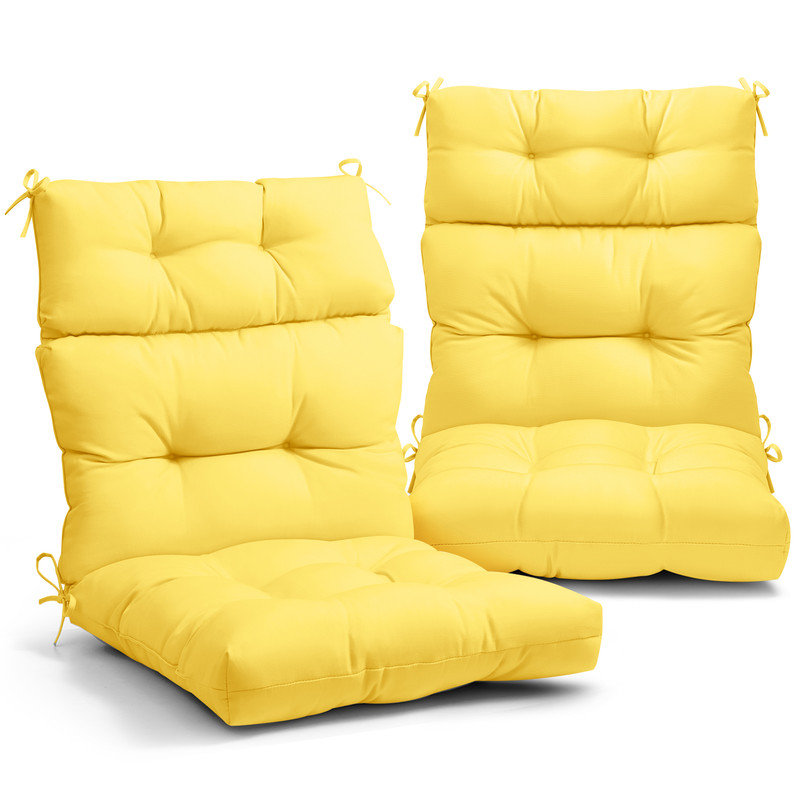 Indoor/Outdoor Seat/Back Cushion, Yellow