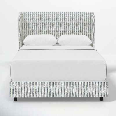 Tomey Upholstered Wingback Bed
