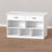 Kitchen Island With Storage Drawers, 55-inch Kitchen Shelves With Imitation Marble Worktop, Adjustable Led Light On One Side