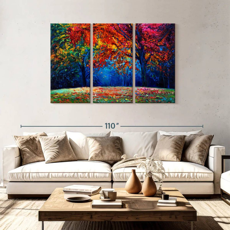 Harnek Impressionist Forest, 48" H x 74" W