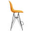 Tabouret de bar ergonomique Bagimont, chaise de cuisine moderne à hauteur de comptoir, siège en ABS résistant aux rayures avec dossier incurvé et repose-pieds en acier - Paquet de 2-882889161-932439328