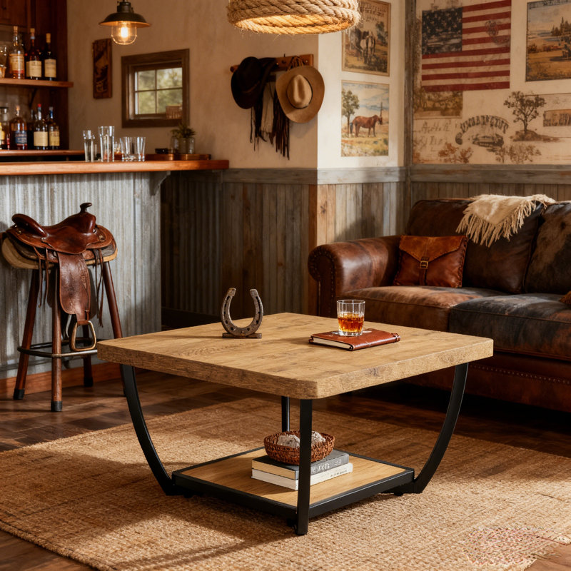 Frame Coffee Table with Storage