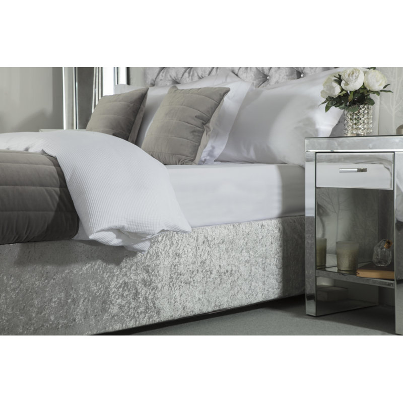 Tailored Wrap Around Bed Skirt, Silver, Single (3')