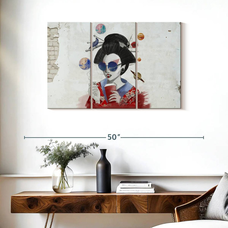 Geisha urbaine Leisha, H 24 po x l 38 po