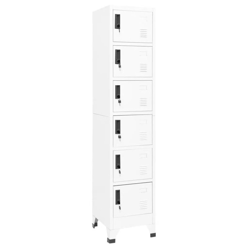 Wachtel Metal 6 Or More - Tier 38cm with Key, White