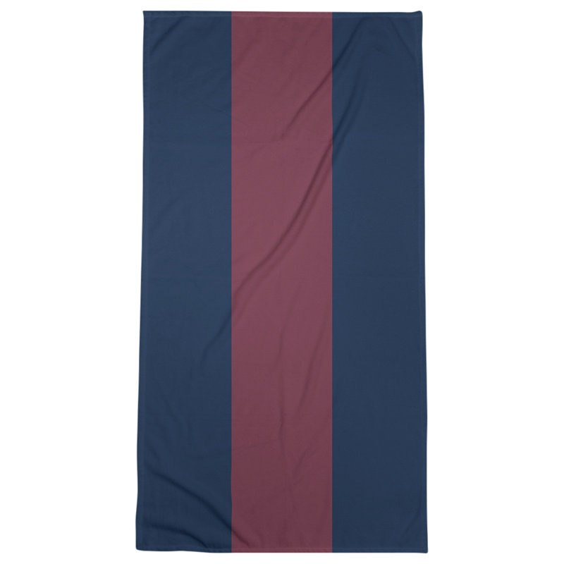 Lightweight Beach Towel, Navy Blue/Wine