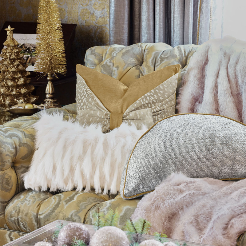 Holiday Glam Demilune Pillow Cover & Insert