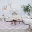 Tapis à carreaux beige, brun et brun 7 pi x 10 pi (6 pi 7 po x 9 pi 6 po) Branch Branch Emil-1678682995