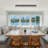 1 - Light 45.28" Dimmable LED Flush Mount