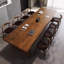 Table de conférence en bois massif brun Free Form-472983924