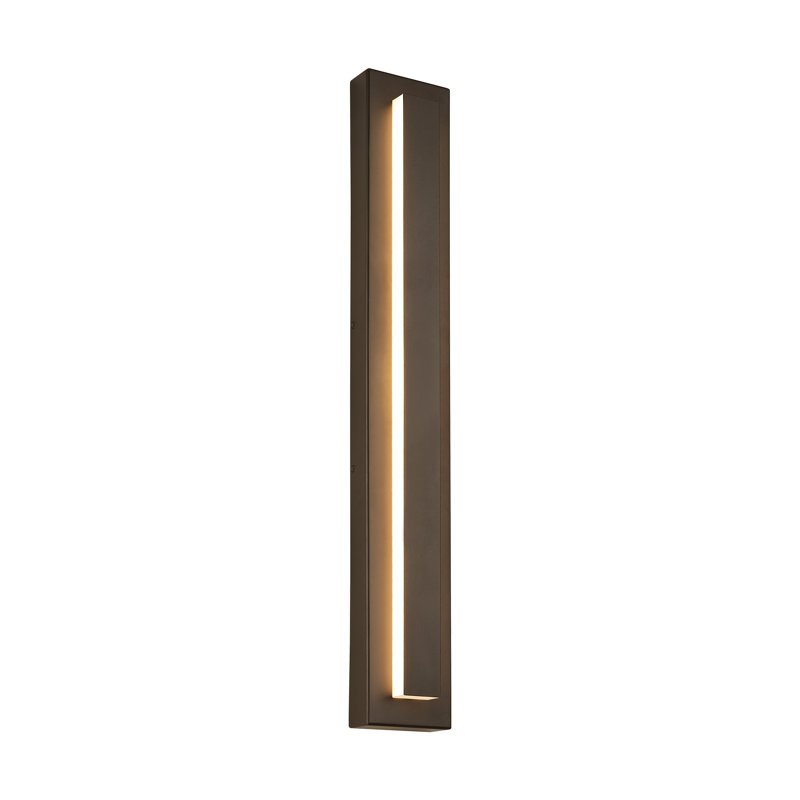 Aspen LED Outdoor Flush Mount, 48 W, 36" H x 5" W x 1.9" D, Outdoor Bronze