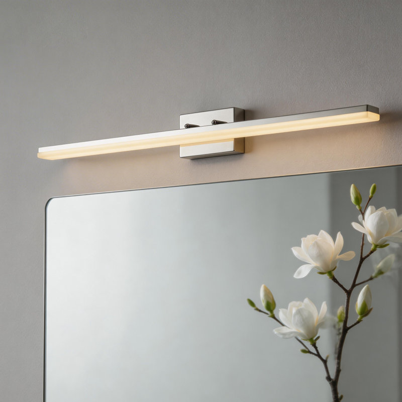 Alfonza 1-Light Dimmable LED Bath Bar, Chrome, Warm White 3000K, 47.24" W