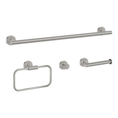 Lume Polished Chorme 4 pieces Decorative Bathroom Hardware sets
