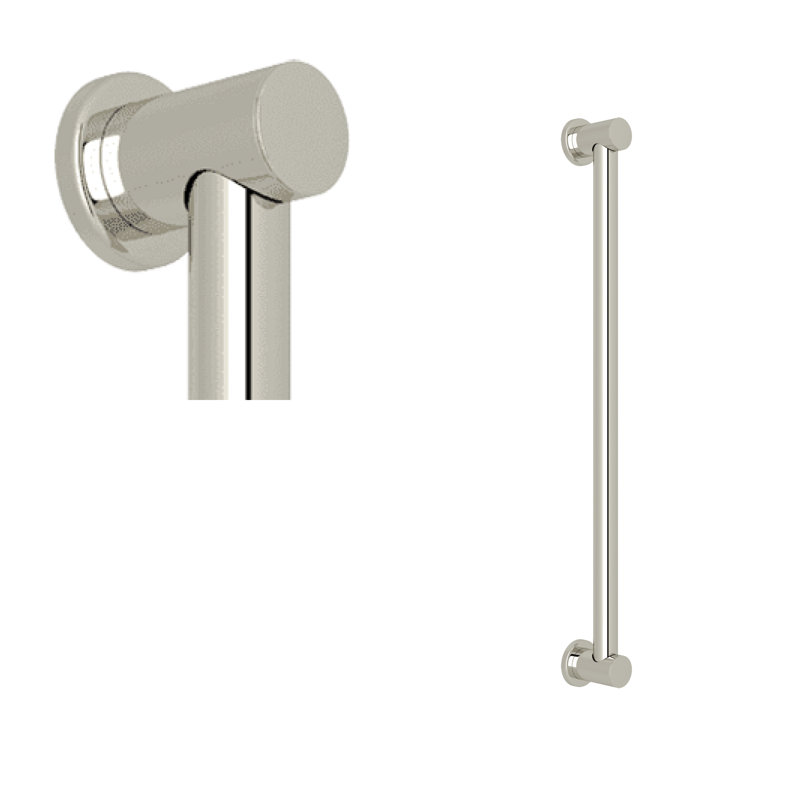Lombardia 18" Grab Bar, Polished Nickel, 24" W