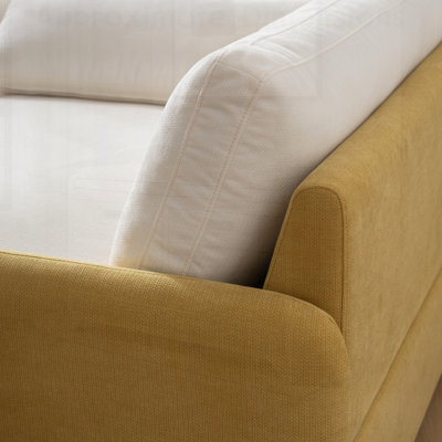 Fauteuil surdimensionné en chenille simple, fauteuil d'appoint large et profond, fauteuil rembourré moderne et confortable, canapé-lit avec coussins pour le salon et l’appartement