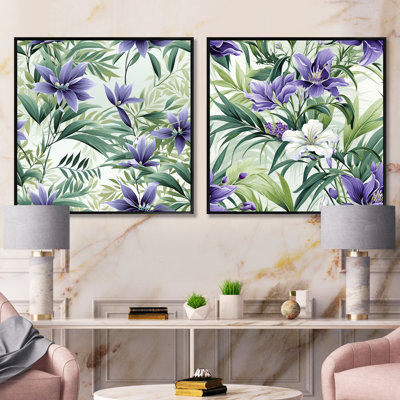 Wendin - Tropical Square Collage Set Of 2