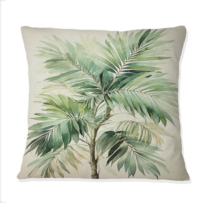 Coussin Minimalisme Palm Tree Solitude III - Palmiers et palmiers