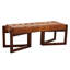 Waylan Genuine Leather Upholstered Bench