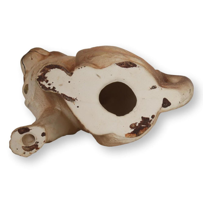 Antique Bisque Porcelain Pug Dog