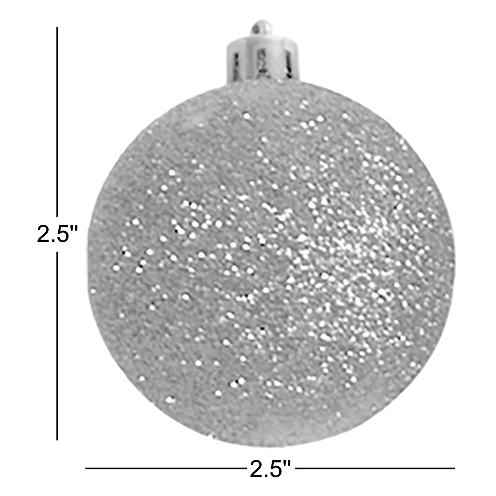 Holiday Christmas 30 Count 2.5in. Shatterproof Ornament Set, Blue