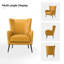 Cahyadi 76cm W Modern Faux Leather Chair with Wingback-962593578