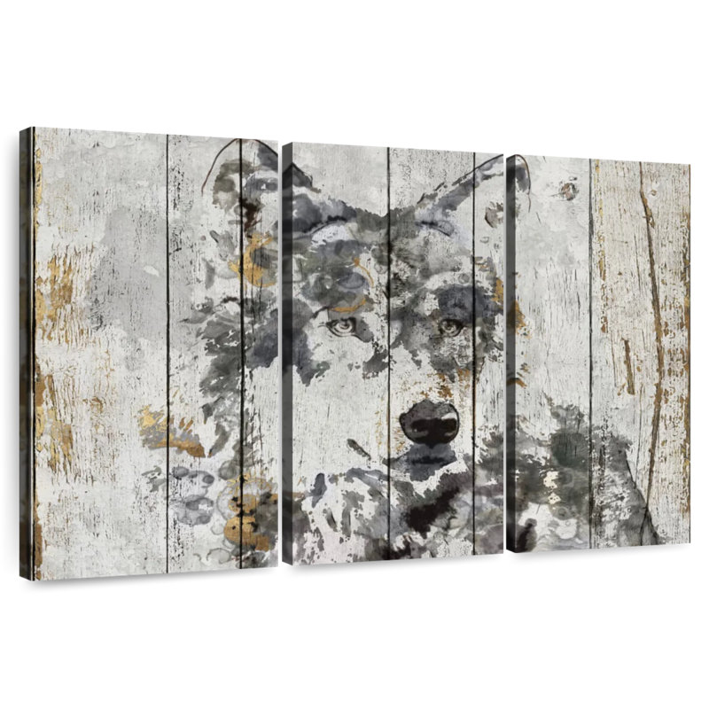 Wolf Gaze, 36" H x 57" W