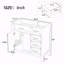 Base de meuble-lavabo simple 35,5 po Shaynia seulement-1443470094