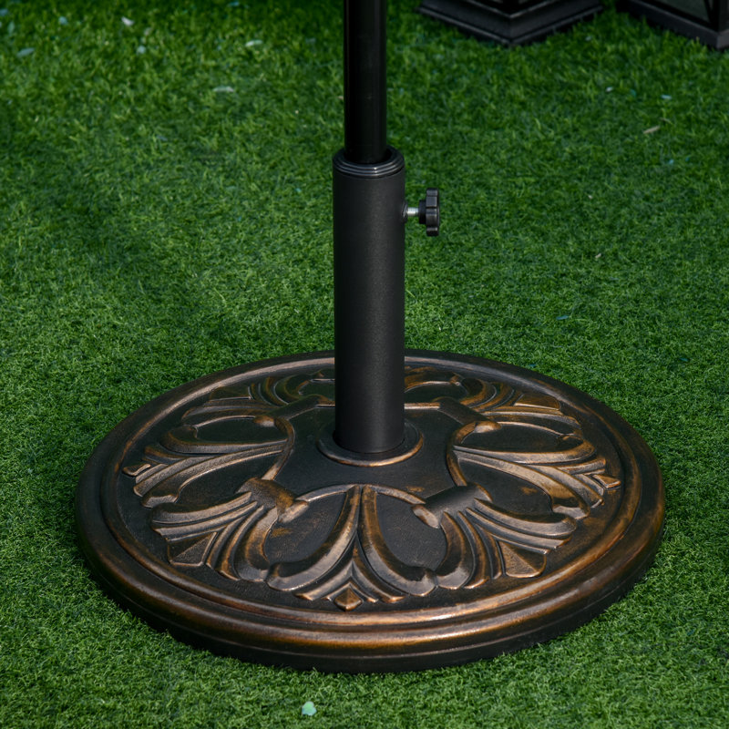 Alverna 13kg Garden Parasol Base for 35mm / 38mm / 48mm Pole Bronze Tone