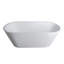 Baignoire de trempage autoportante de 71 pouces pour salle de bain