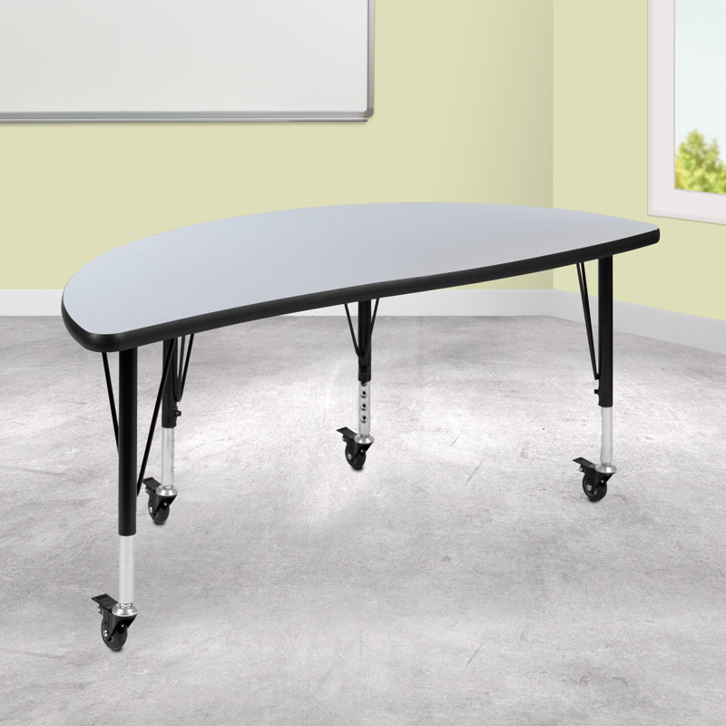 Table d'activité Goddard, Gris, Oui, L 24 po x P 47,5 po x H 17 à 25 po