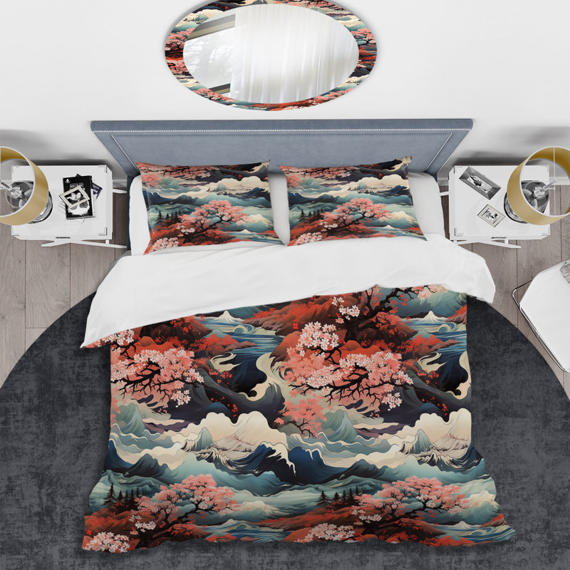 Ensemble de housse de couette Rawden, Housse de couette simple + 1 taie décorative stan