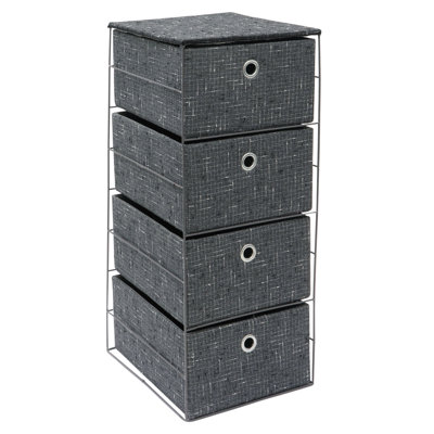 JVL Fabric Decorative Basket