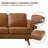 Faux Leather L-Shaped Convertible Corner Sectional-693222911