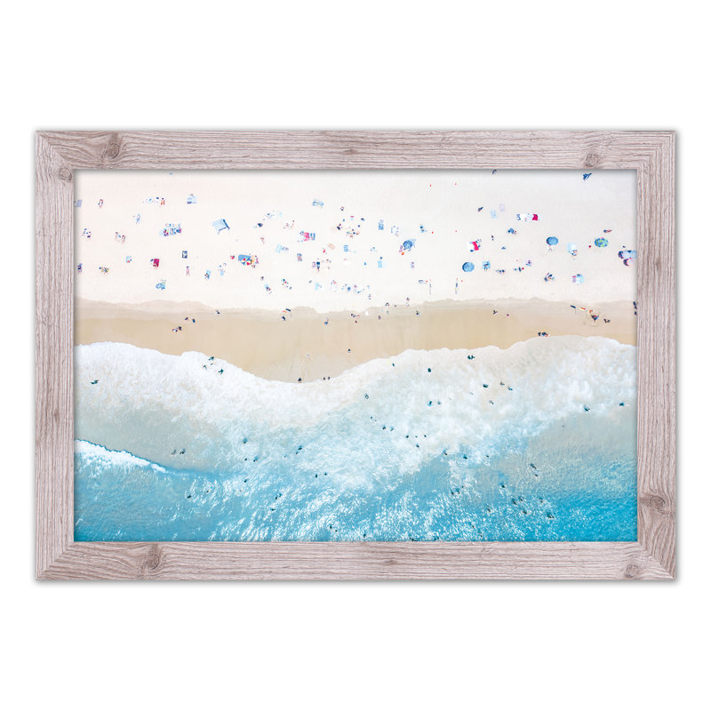 «Above View Beach», reproduction encadrée, H 20 po x l 30 po x P 0,75 po