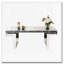 Table basse rectangulaire avec miroir