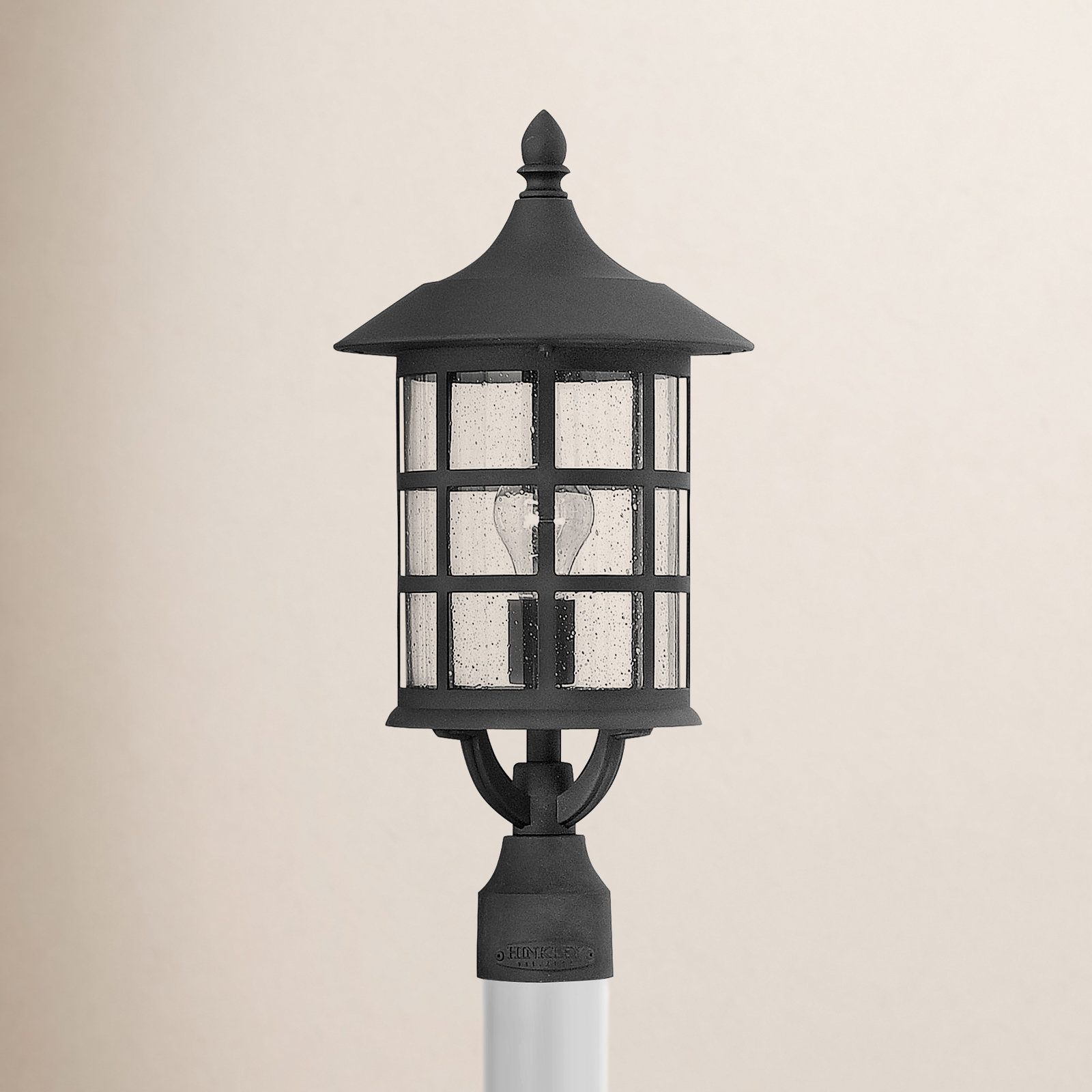 Freeport 20" Hardwired Outdoor Lantern Head, Black, MED