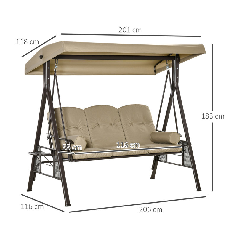 Swing Seat with Stand, Grey