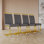 Chaises de salle à manger modernes, chaise d'appoint rembourrée en similicuir à haut dossier