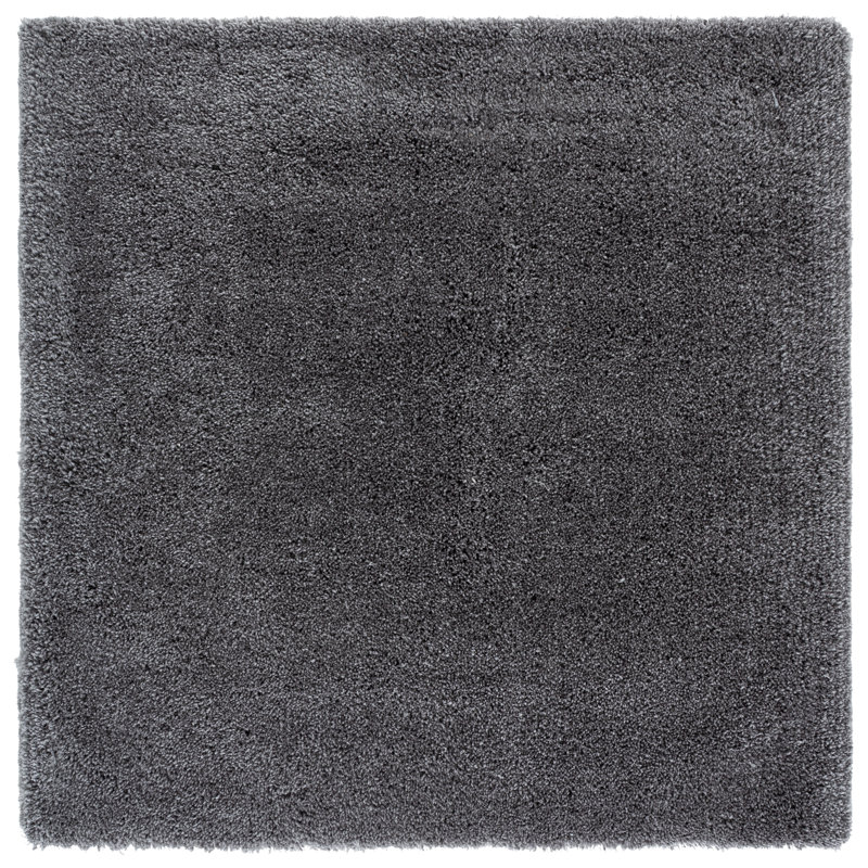Assar Handmade Tufted Gray Area Rug, Square 7'