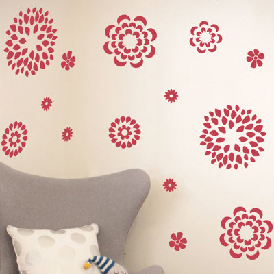 Adhésif décoratif motif floral