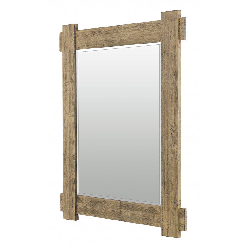 Thomasson Wood Flat Wall Mirror