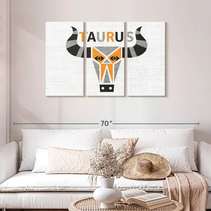 Adella Taurus, 28" H x 45" W