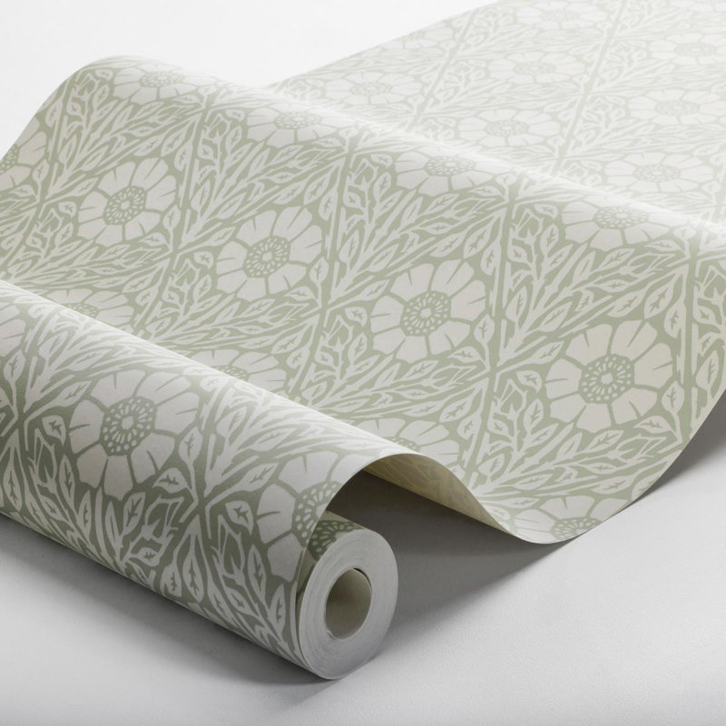 Papier peint Borastapeter Nyponros, Vert