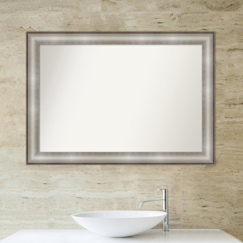 Miroir de salle de bain Imperial, Argent, H 29 po x l 41 po